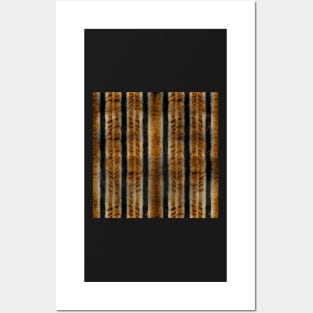 Stripes and Fur - Printed Faux Hide Posters and Art